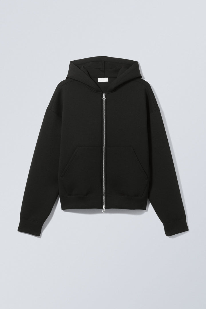 Veste à capuche effet scuba